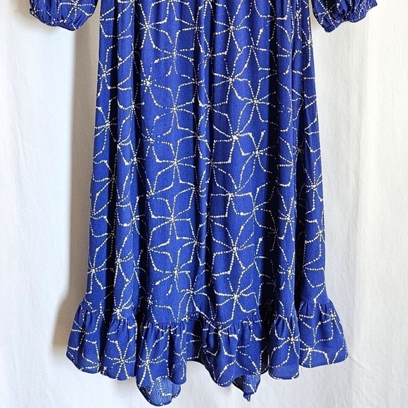 Anthropologie x Plenty by Tracy Reese Aleah Blue & White Floral Midi Dress - Picture 11 of 15